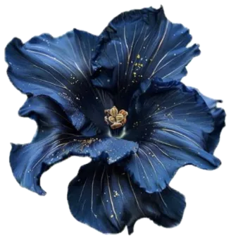 深蓝色花