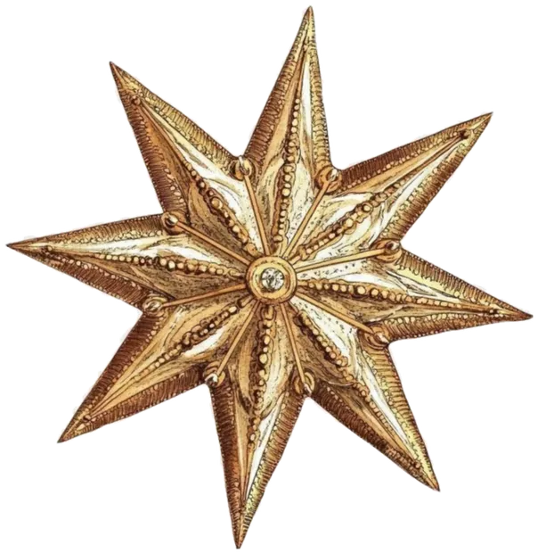 金色星芒